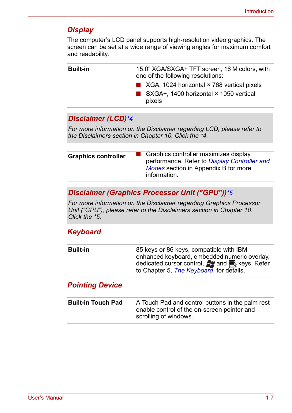 Toshiba Tecra A3X User Manual | Page 23 / 193