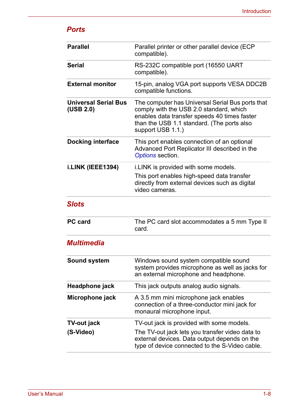 Toshiba Tecra A3X User Manual | Page 24 / 193