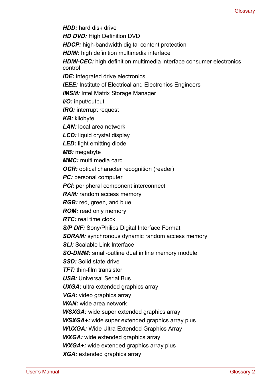 Toshiba SATELLITE U400 User Manual | Page 163 / 177