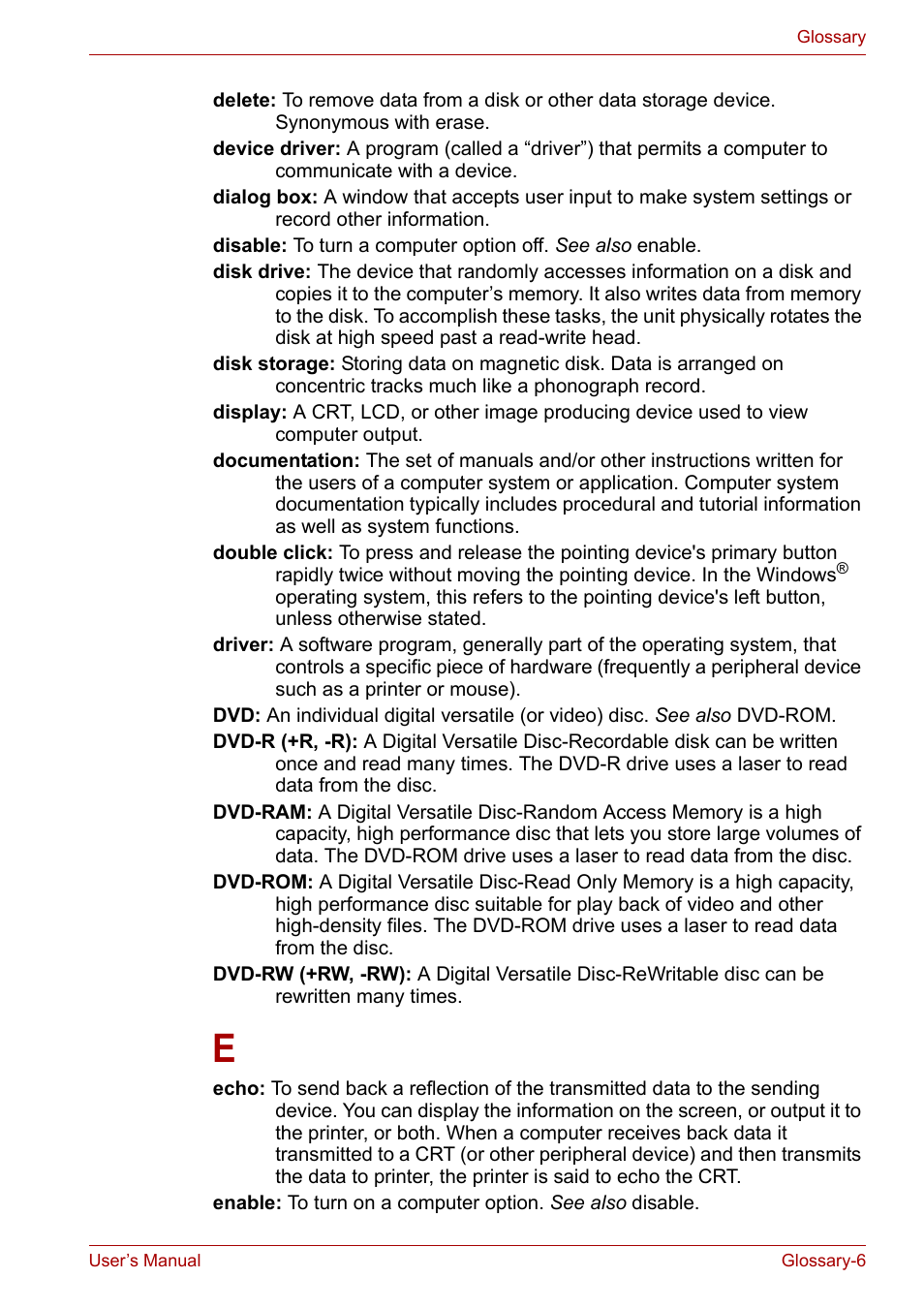 Toshiba SATELLITE U400 User Manual | Page 167 / 177