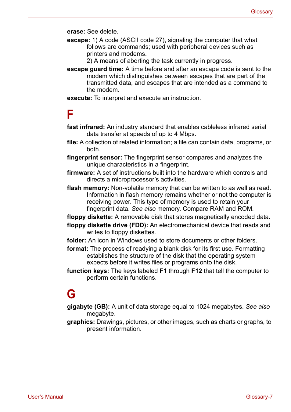 Toshiba SATELLITE U400 User Manual | Page 168 / 177