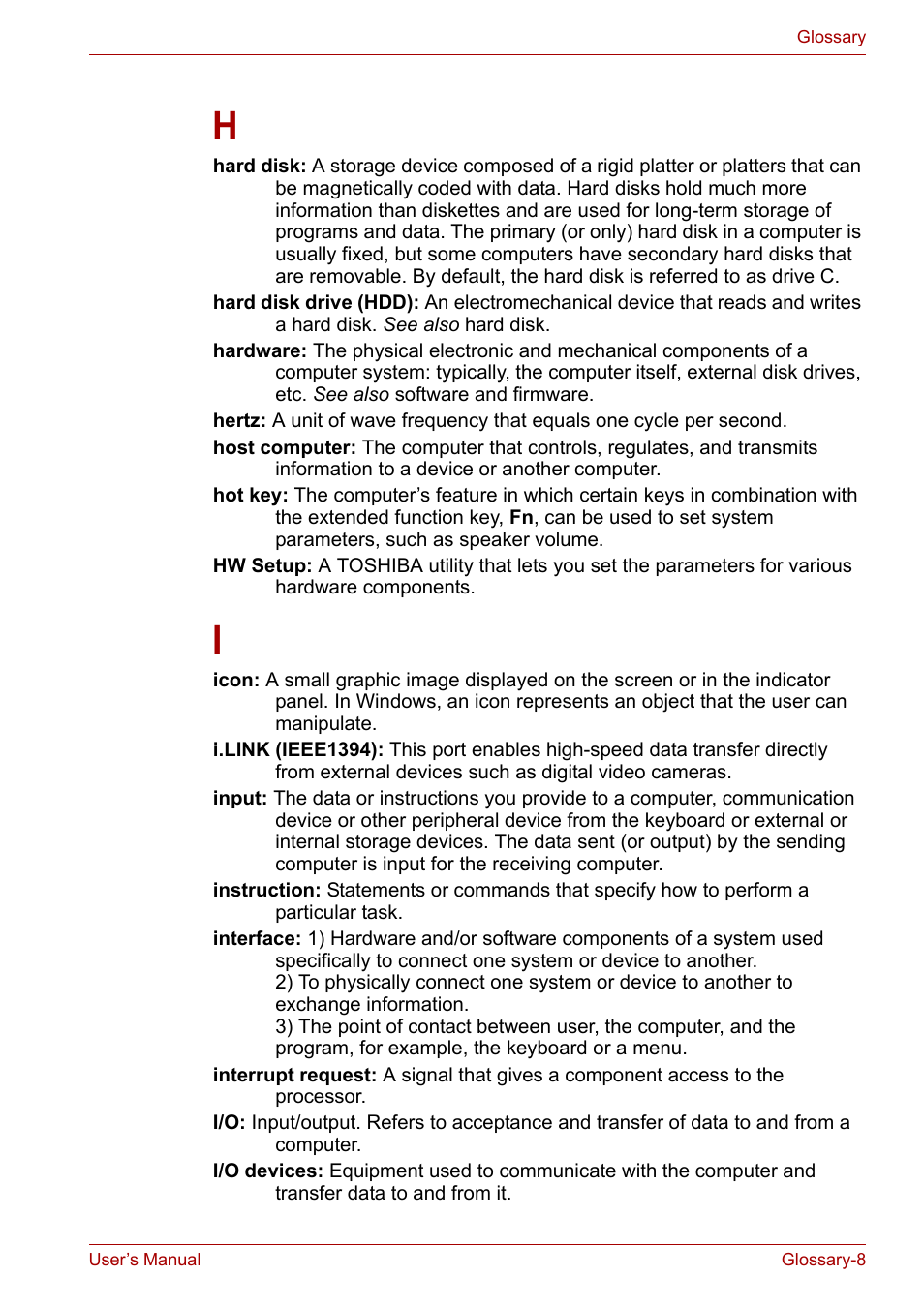 Toshiba SATELLITE U400 User Manual | Page 169 / 177