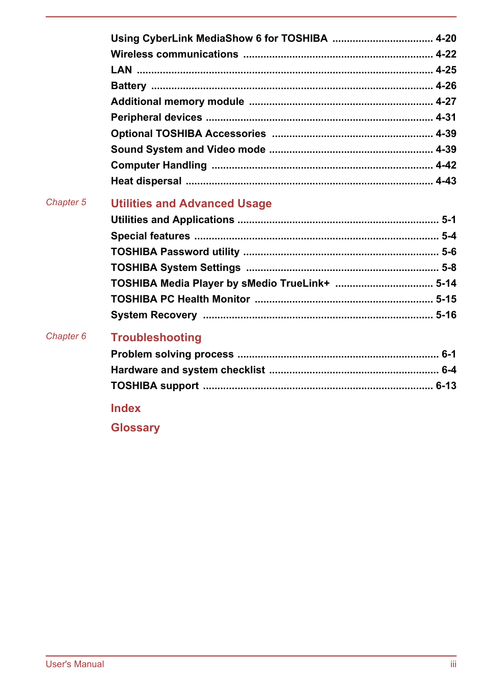 Toshiba Qosmio DX730 User Manual | Page 3 / 143
