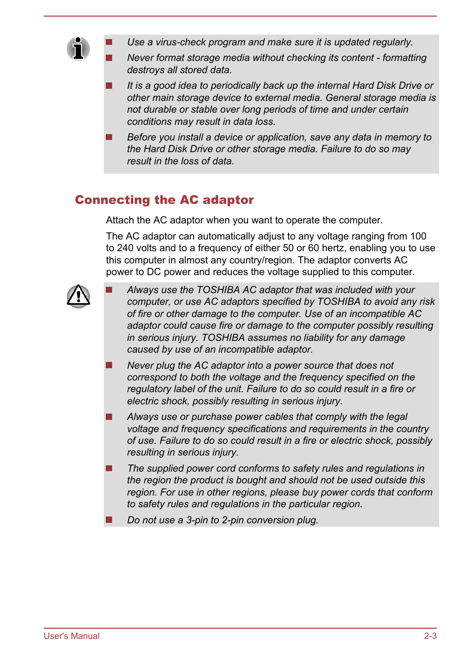 Connecting the ac adaptor | Toshiba Qosmio DX730 User Manual | Page 30 / 143