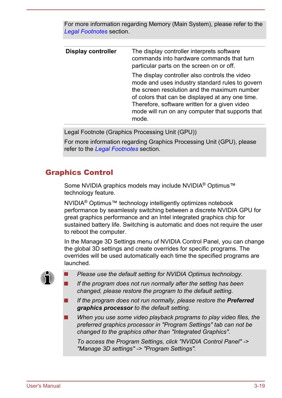 Graphics control | Toshiba Qosmio DX730 User Manual | Page 58 / 143