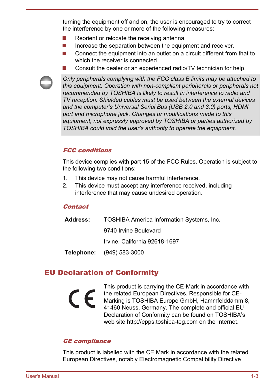 Eu declaration of conformity | Toshiba Qosmio DX730 User Manual | Page 6 / 143