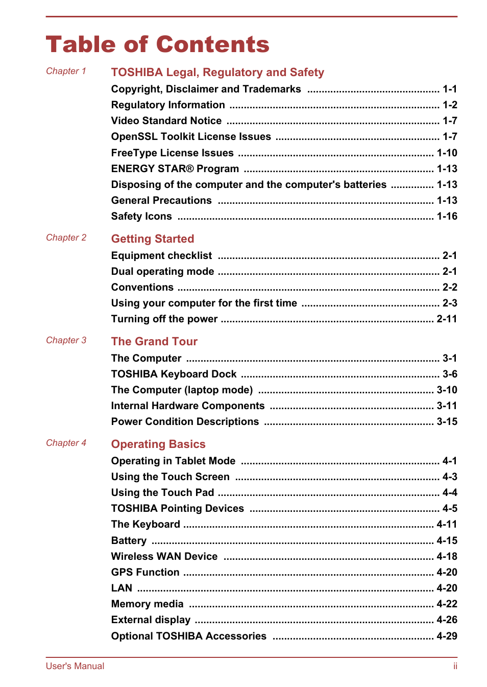 Toshiba Portege Z10T-A User Manual | Page 2 / 139