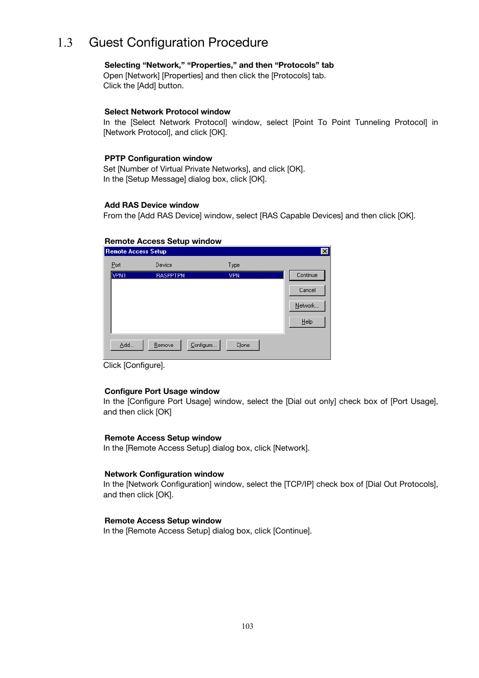 3 guest configuration procedure | Toshiba Magnia 3200 User Manual | Page 113 / 145