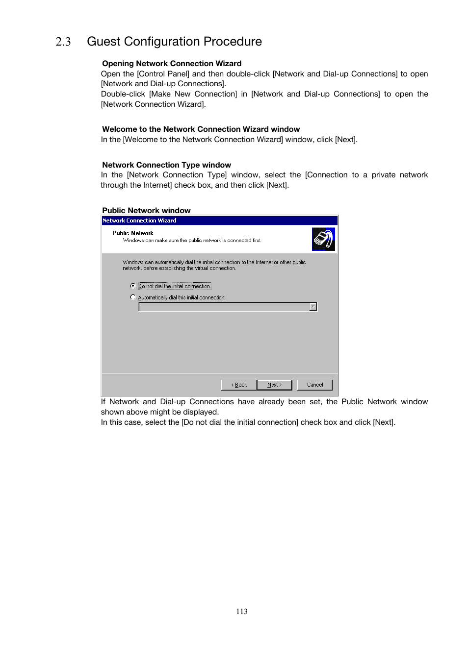 3 guest configuration procedure | Toshiba Magnia 3200 User Manual | Page 123 / 145