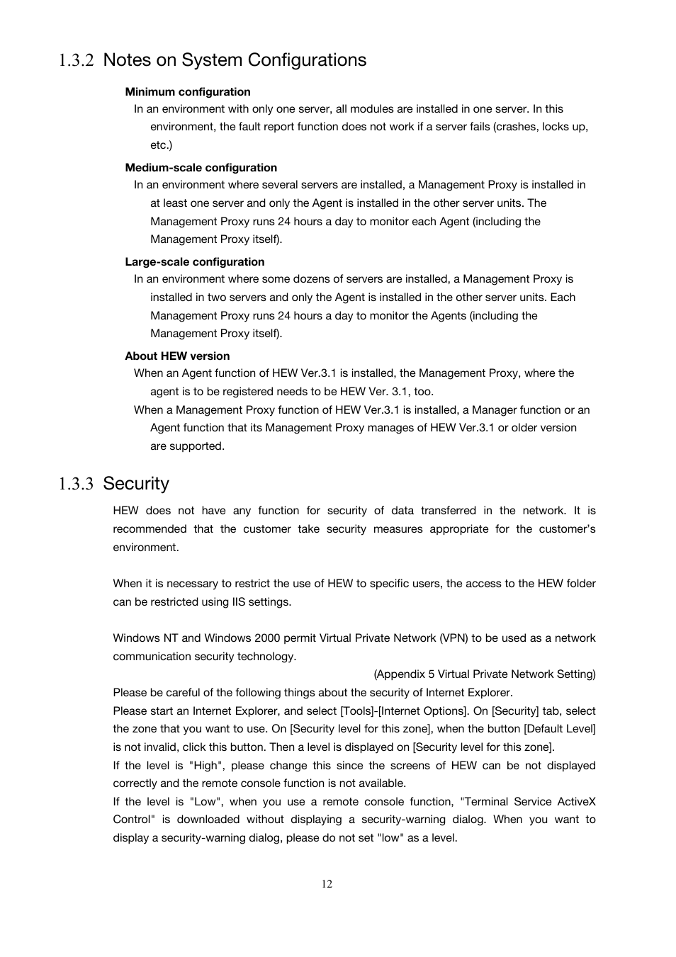 Notes on system configurations, Security, 3 security | Toshiba Magnia 3200 User Manual | Page 22 / 145