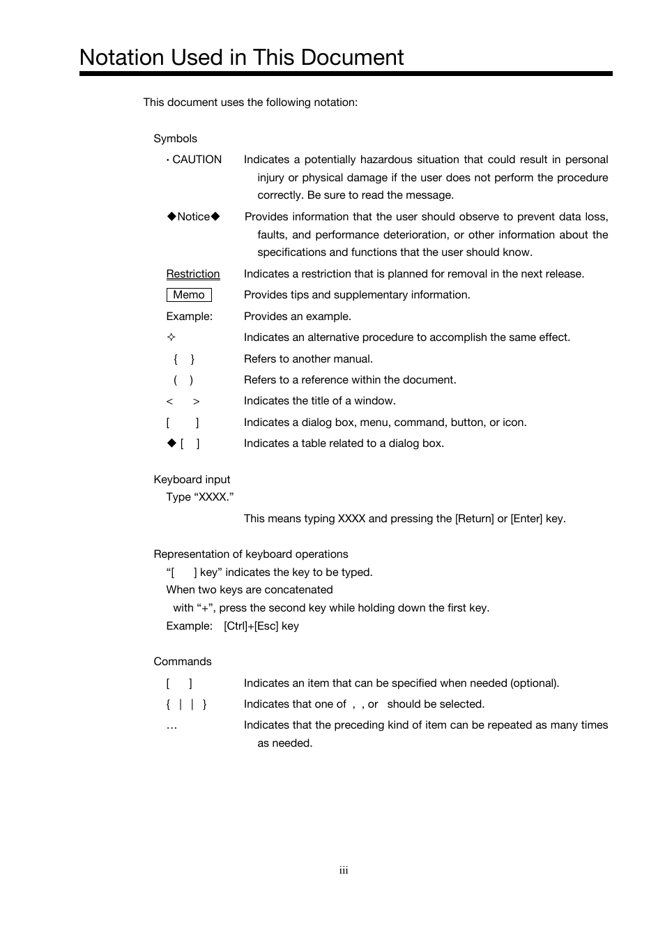 Notation used in this document | Toshiba Magnia 3200 User Manual | Page 9 / 145