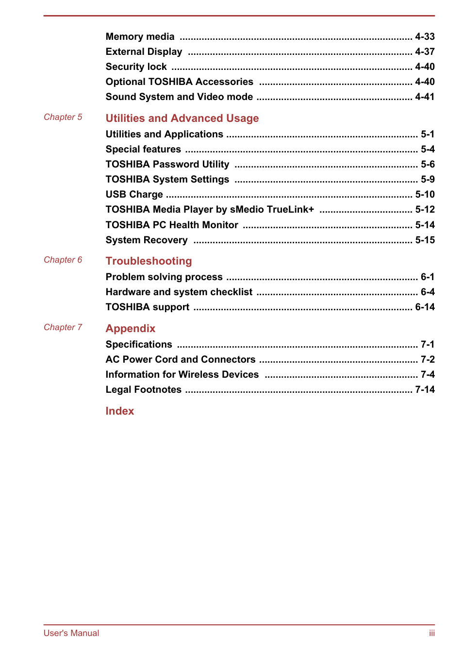 Toshiba Satellite Pro L70-A User Manual | Page 3 / 140