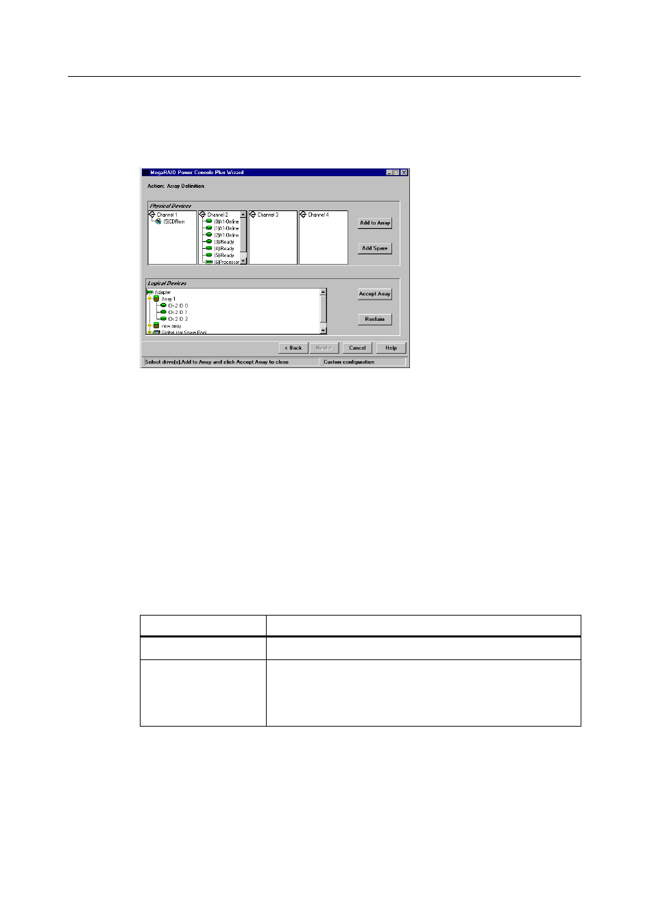 Custom configuration, Adapter menu | Toshiba Magnia 560S User Manual | Page 182 / 236