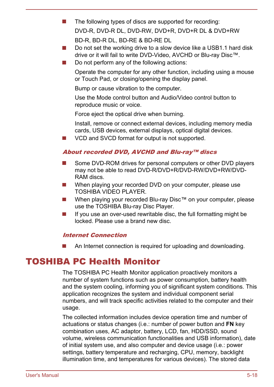 Toshiba pc health monitor, Toshiba pc health monitor -18 | Toshiba Satellite P70-A User Manual | Page 113 / 159