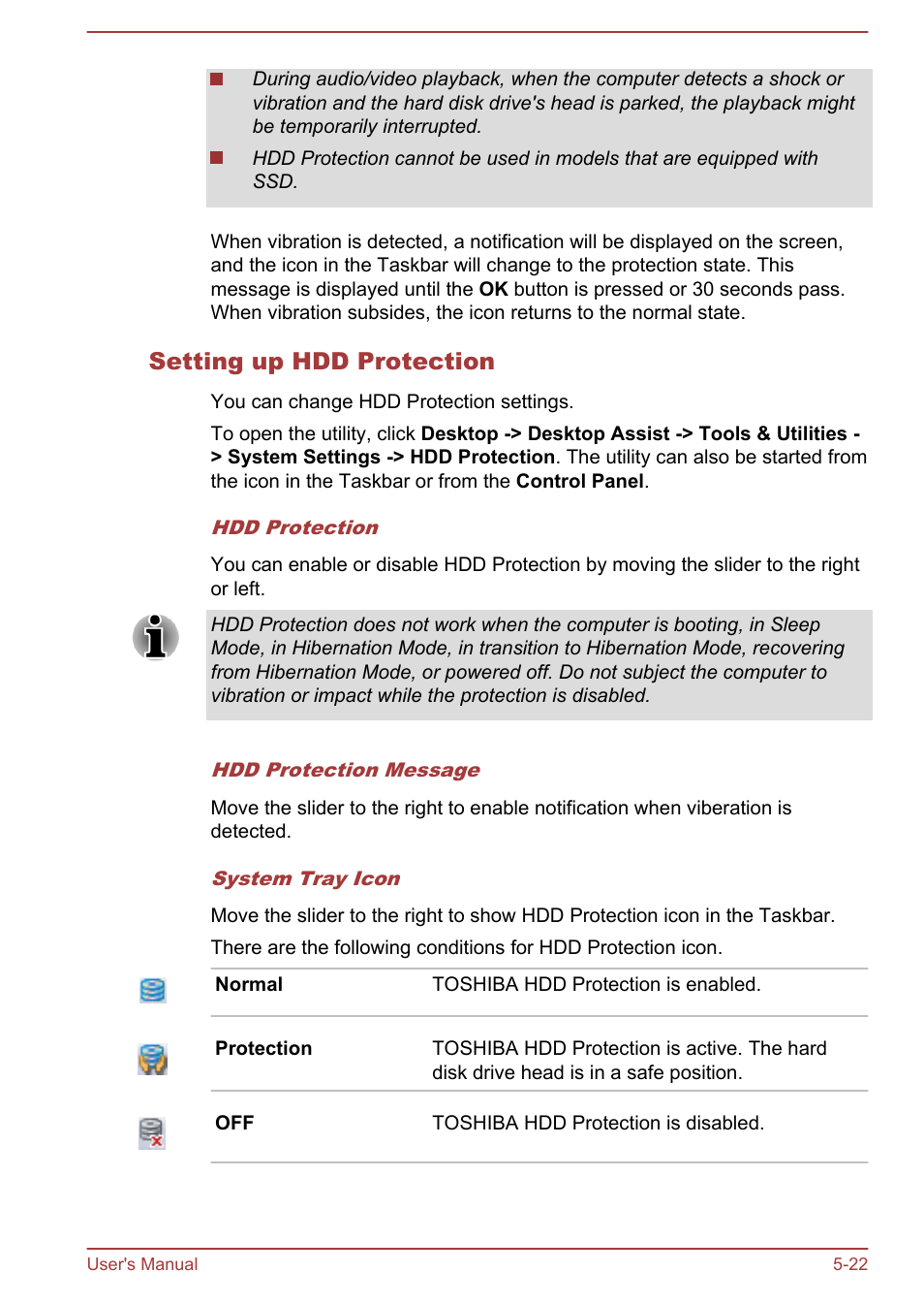 Setting up hdd protection | Toshiba Satellite P70-A User Manual | Page 117 / 159