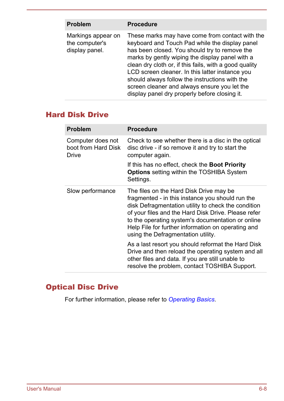 Hard disk drive, Optical disc drive | Toshiba Satellite P70-A User Manual | Page 130 / 159