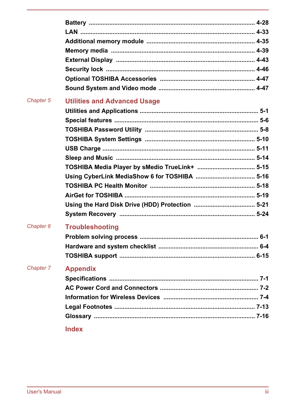 Toshiba Satellite P70-A User Manual | Page 3 / 159