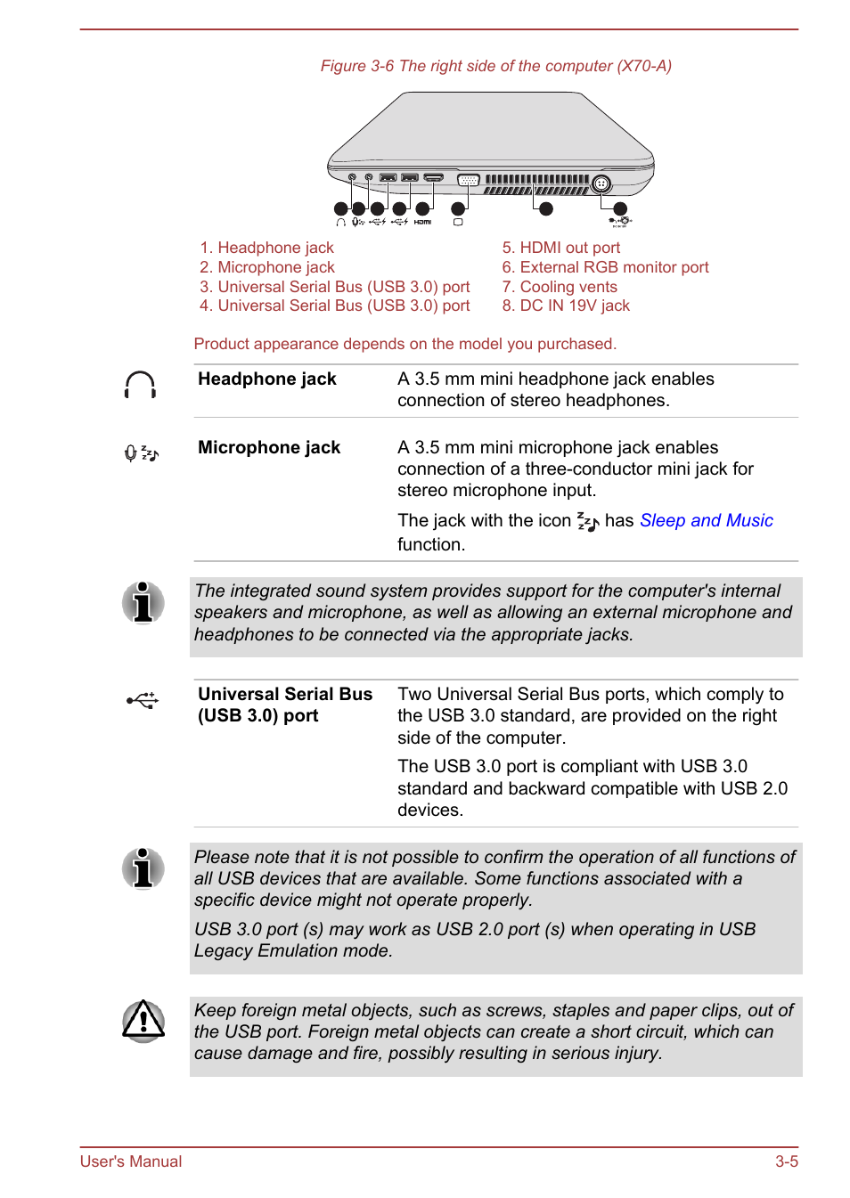 Toshiba Satellite P70-A User Manual | Page 35 / 159