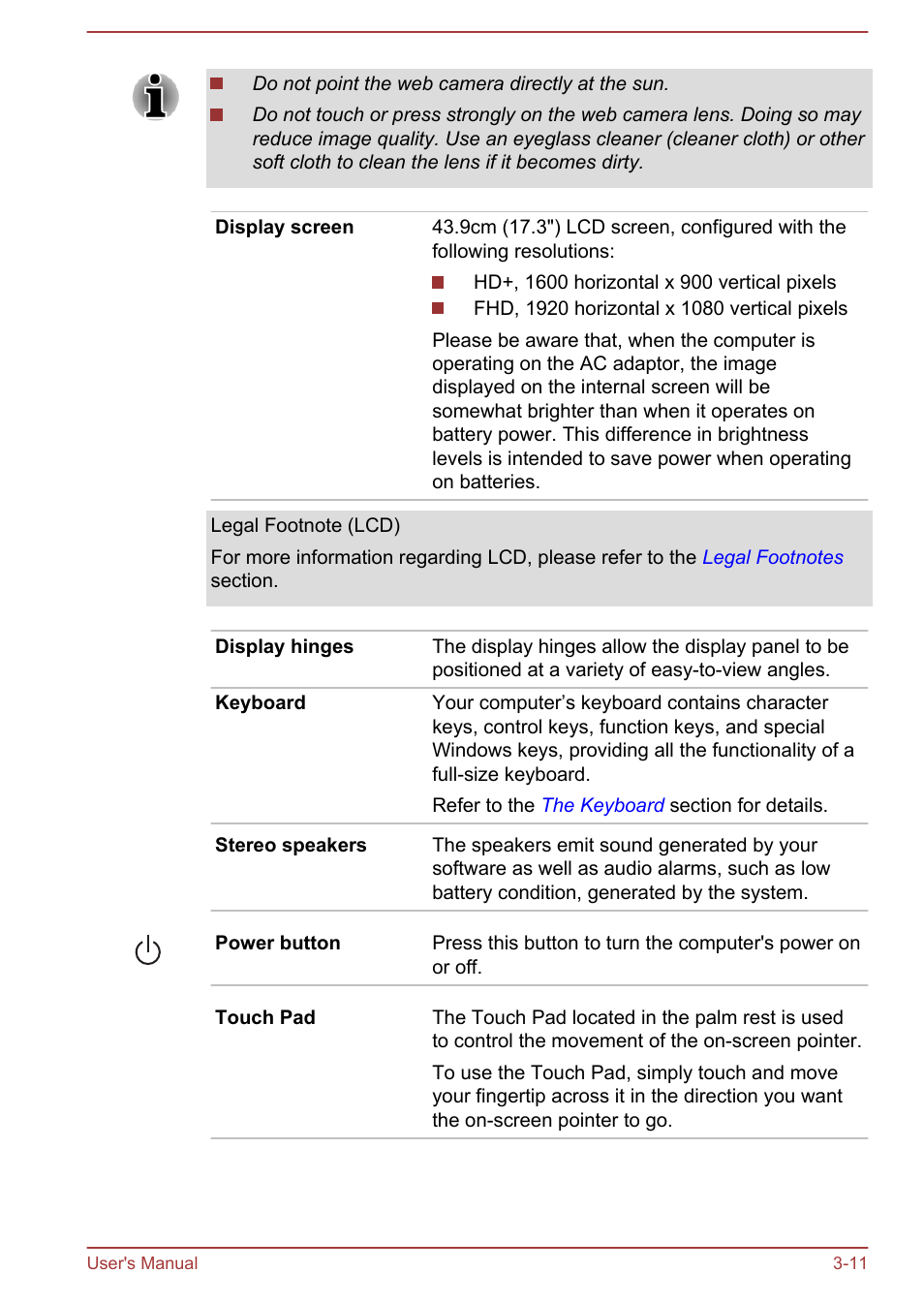 Toshiba Satellite P70-A User Manual | Page 41 / 159
