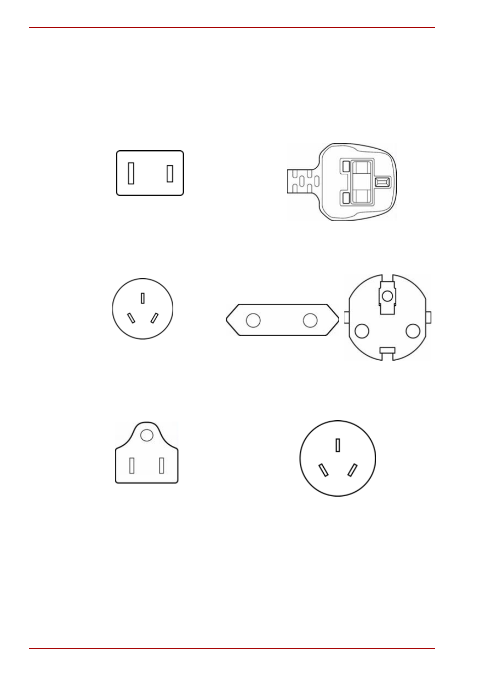 Usa united kingdom, Australia europe, Canada | China | Toshiba Satellite A300D User Manual | Page 182 / 204