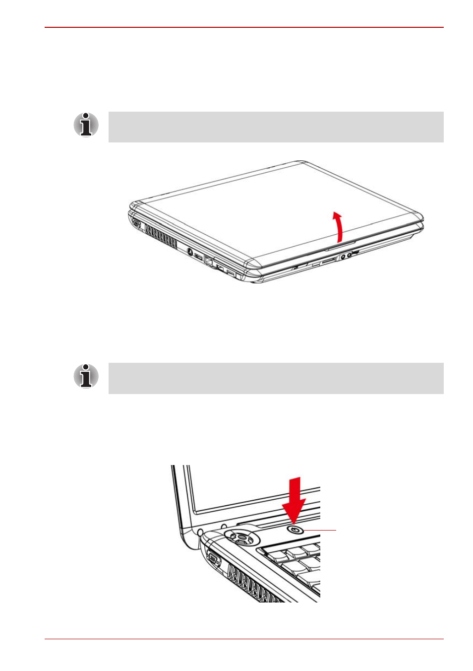Opening the display, Turning on the power, Opening the display -3 turning on the power -3 | Toshiba Satellite A300D User Manual | Page 59 / 204