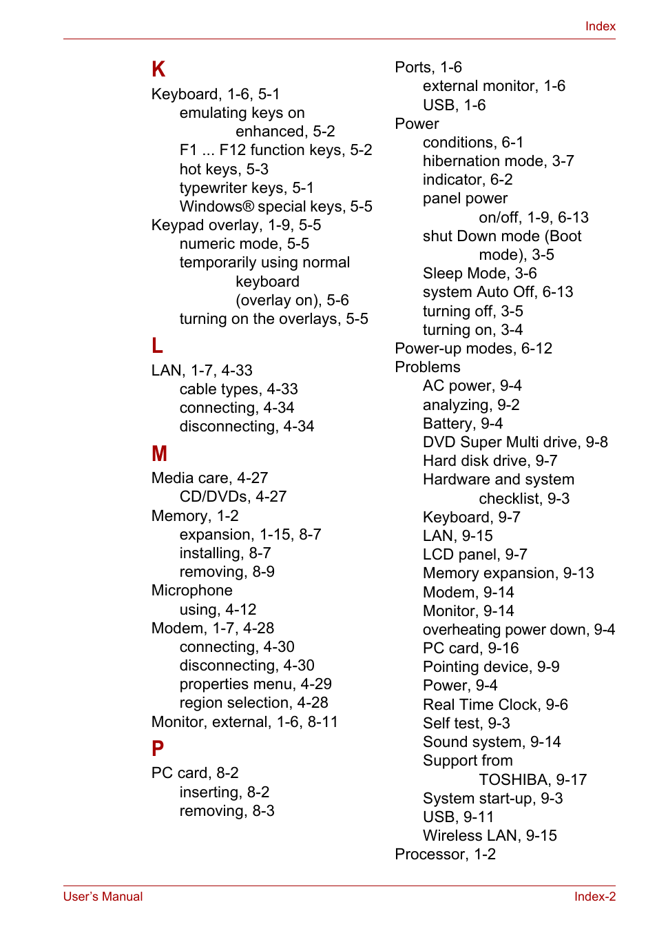 Toshiba Satellite Pro U400 User Manual | Page 174 / 175