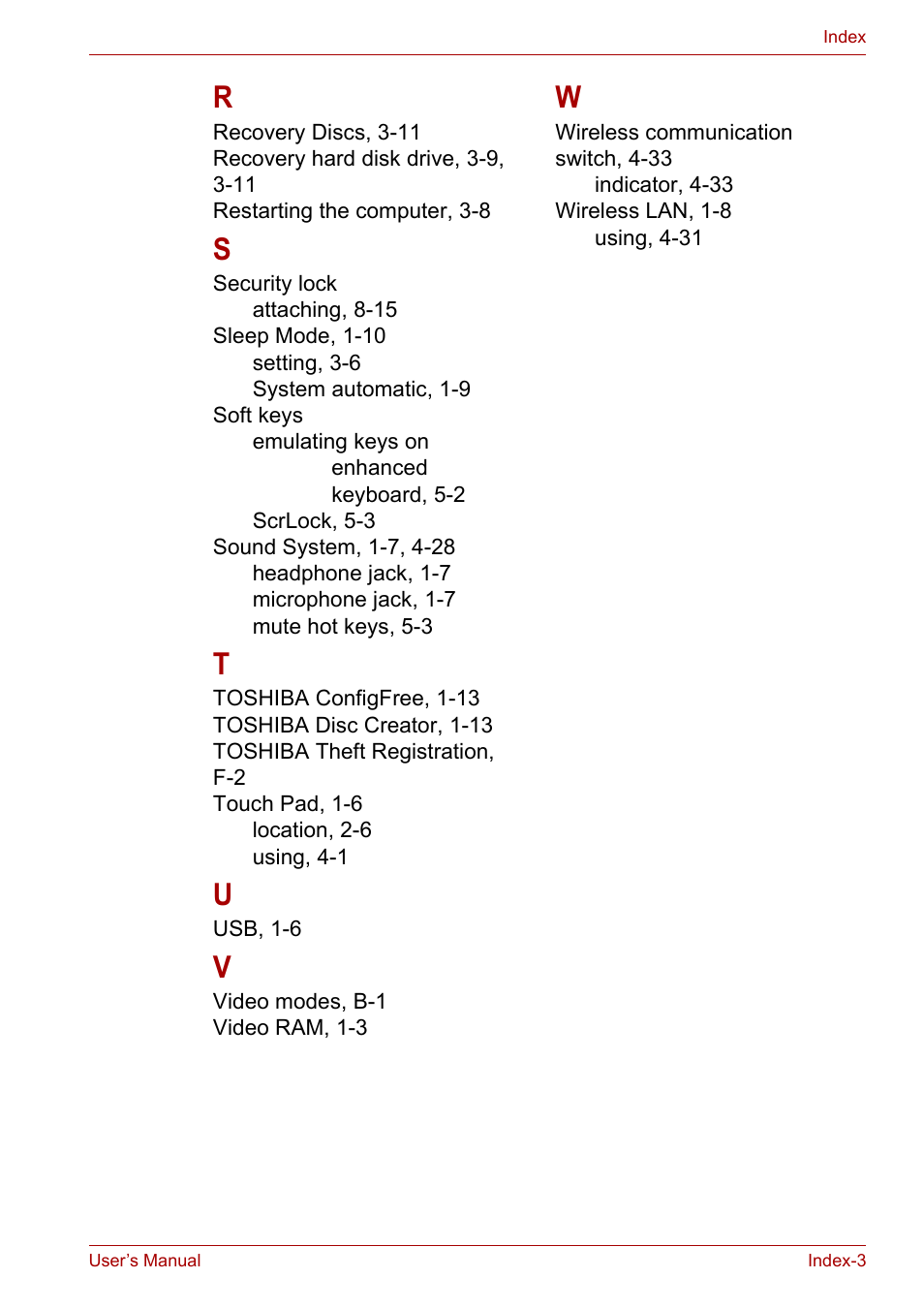 Toshiba Satellite Pro U400 User Manual | Page 175 / 175