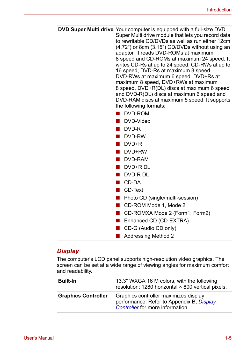 Toshiba Satellite Pro U400 User Manual | Page 23 / 175