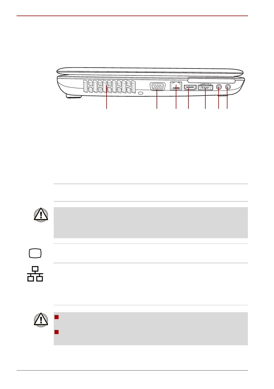 Left side, Left side -2 | Toshiba Satellite L500D User Manual | Page 40 / 196