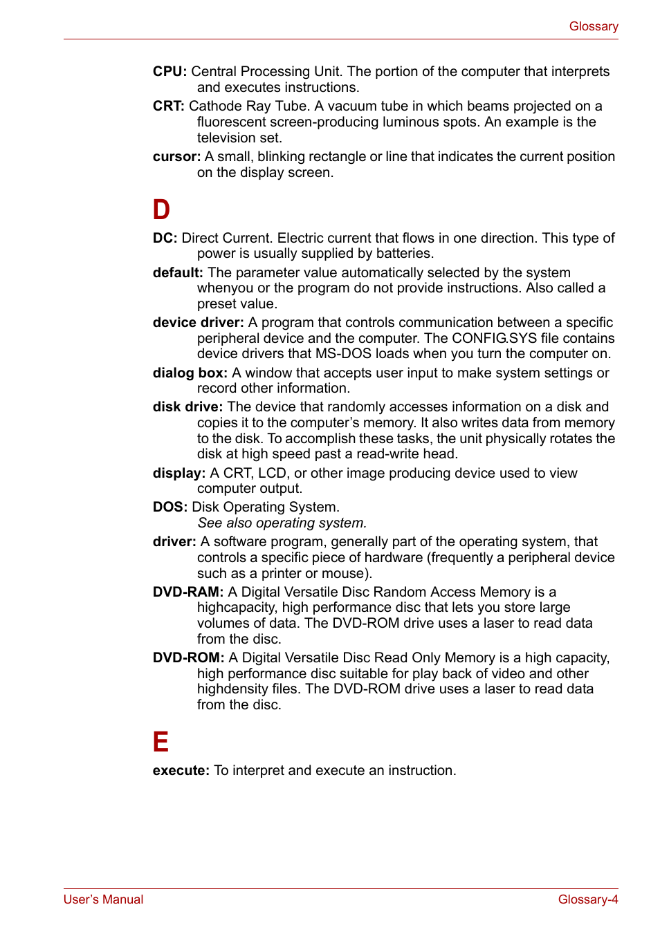 Toshiba Equium L40 User Manual | Page 122 / 126