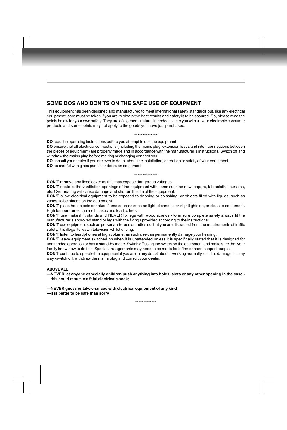 Important safety instructions | Toshiba SD590 User Manual | Page 4 / 40