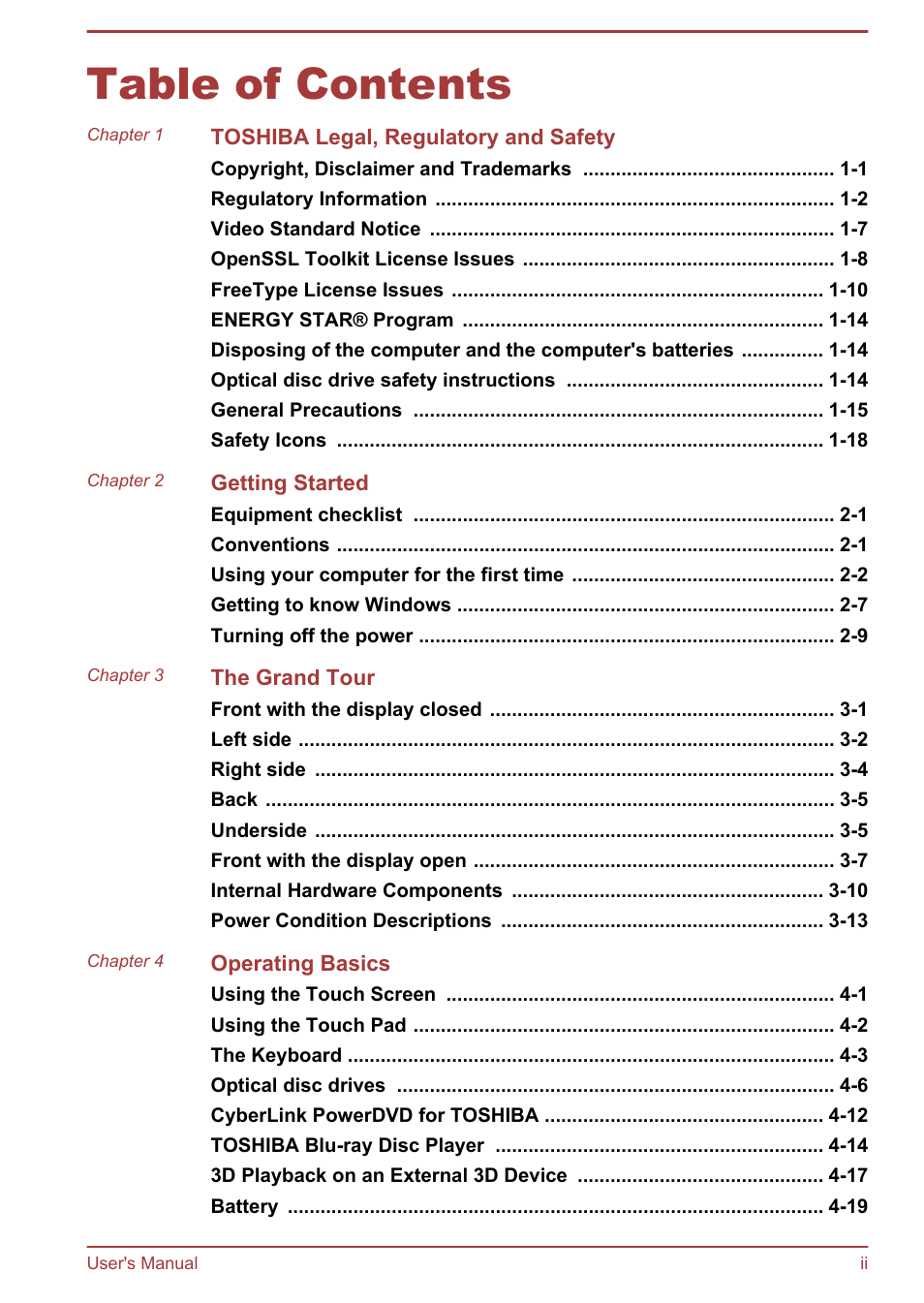 Toshiba Satellite L70-B User Manual | Page 2 / 143
