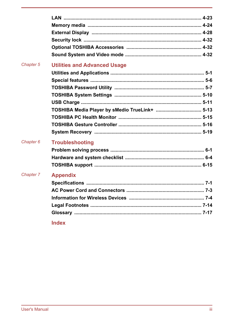 Toshiba Satellite L70-B User Manual | Page 3 / 143