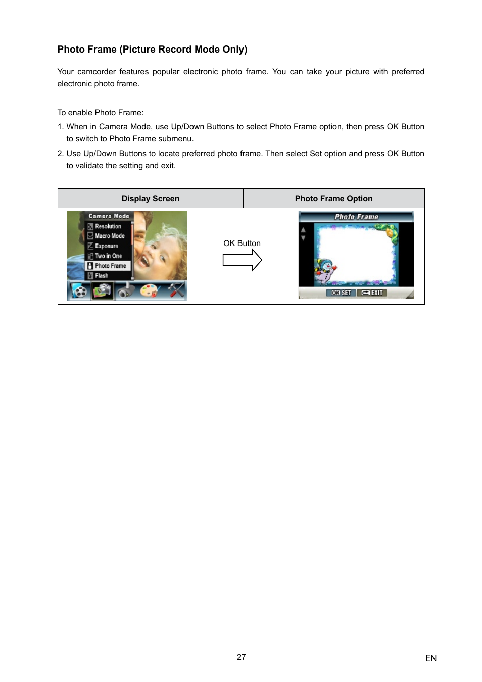 Toshiba Camileo H10 User Manual | Page 29 / 71