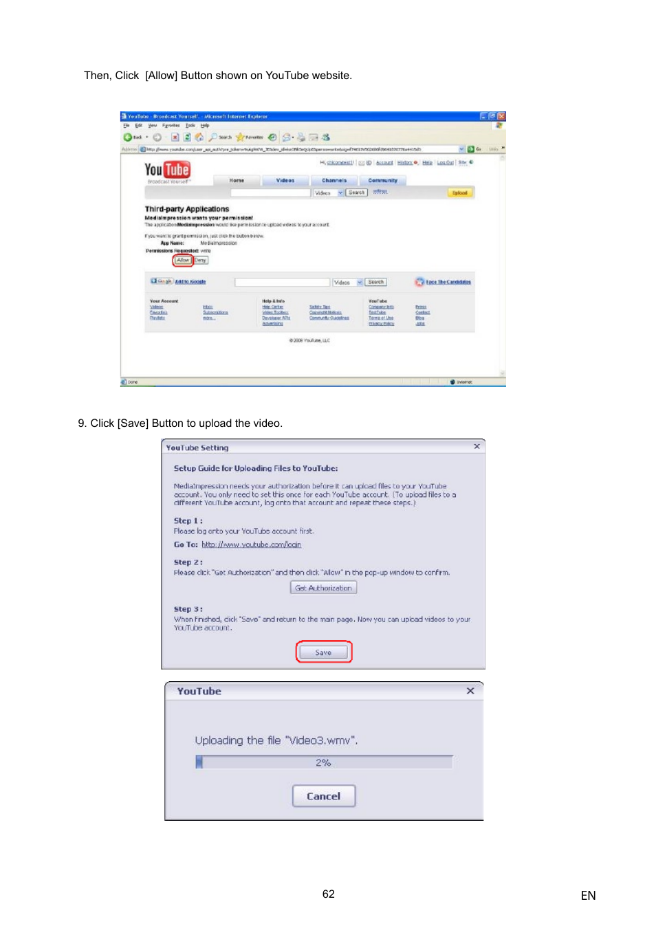 Toshiba Camileo H10 User Manual | Page 64 / 71