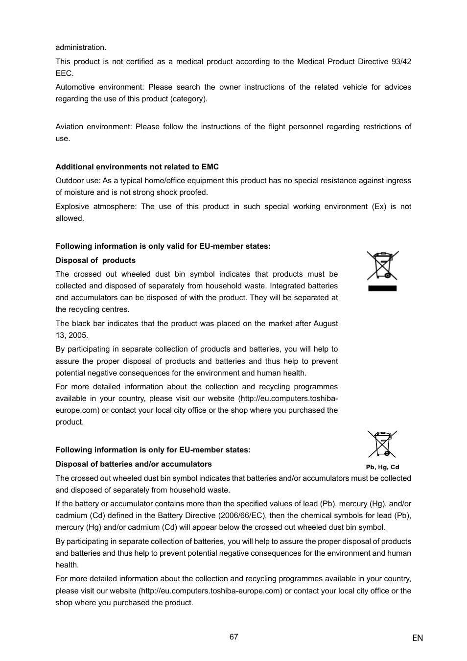 Toshiba Camileo H10 User Manual | Page 69 / 71