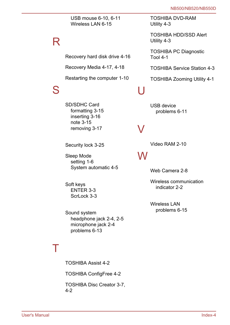 Toshiba NB550D User Manual | Page 135 / 135