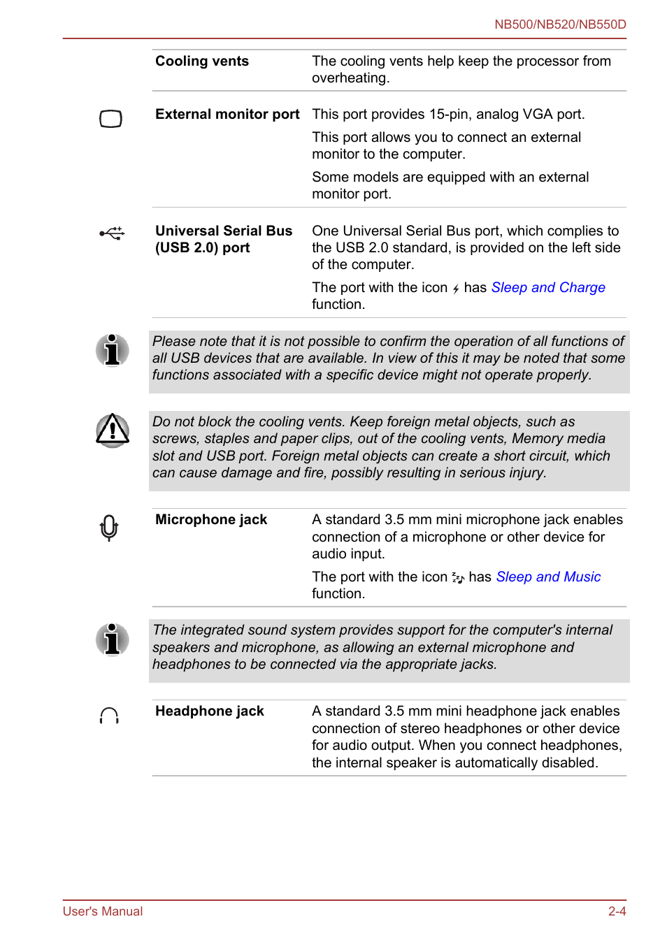 Toshiba NB550D User Manual | Page 27 / 135