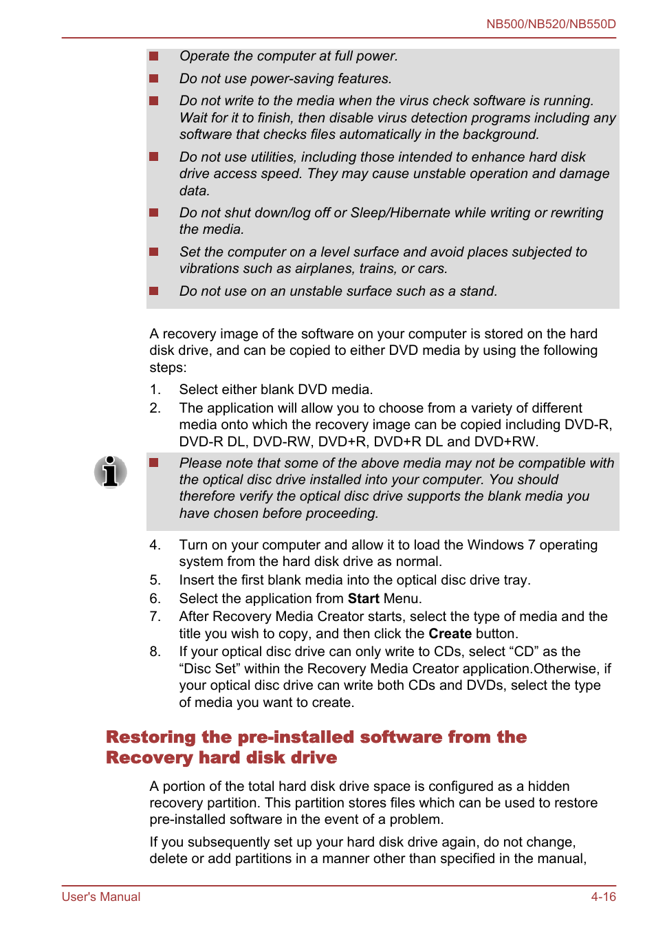 Toshiba NB550D User Manual | Page 81 / 135