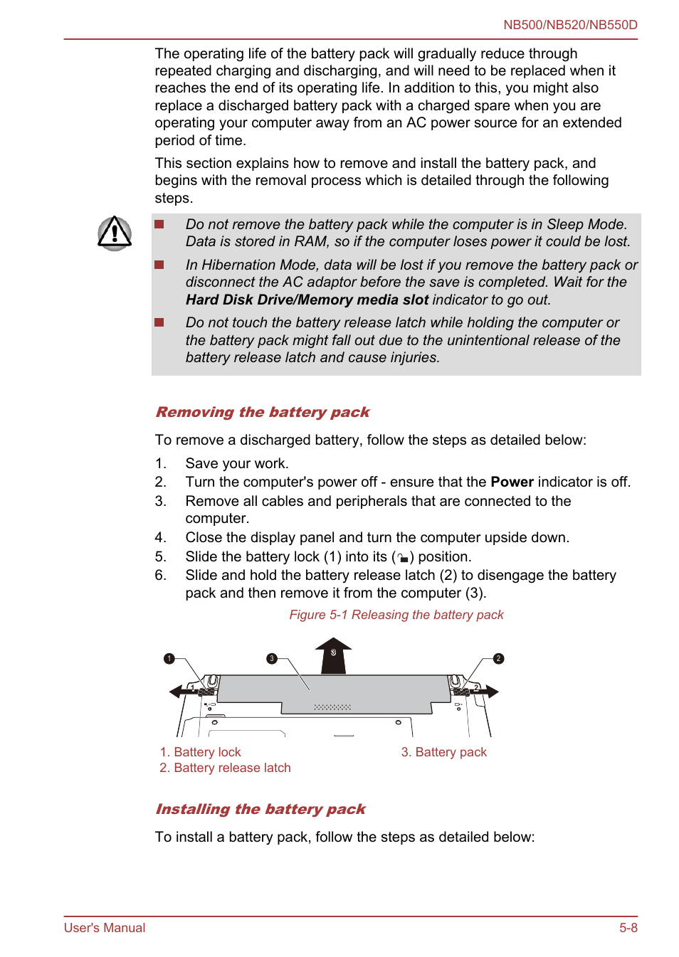 Toshiba NB550D User Manual | Page 91 / 135