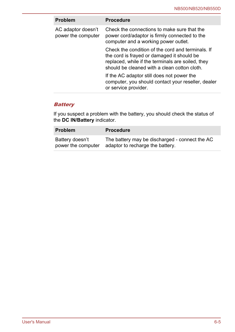 Toshiba NB550D User Manual | Page 98 / 135