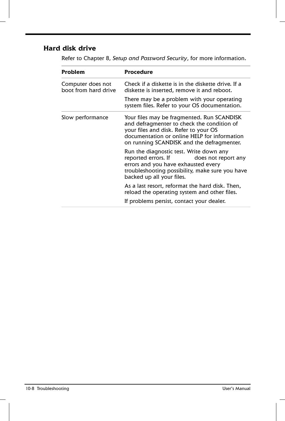 Hard disk drive | Toshiba Satellite 2650 User Manual | Page 144 / 208
