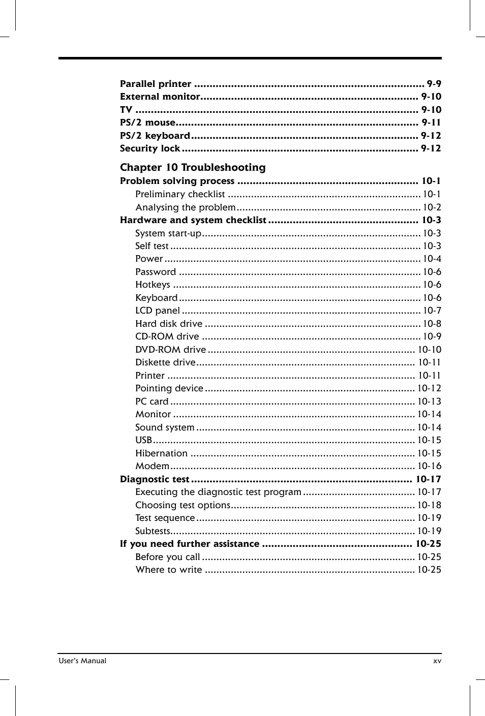 Toshiba Satellite 2650 User Manual | Page 15 / 208