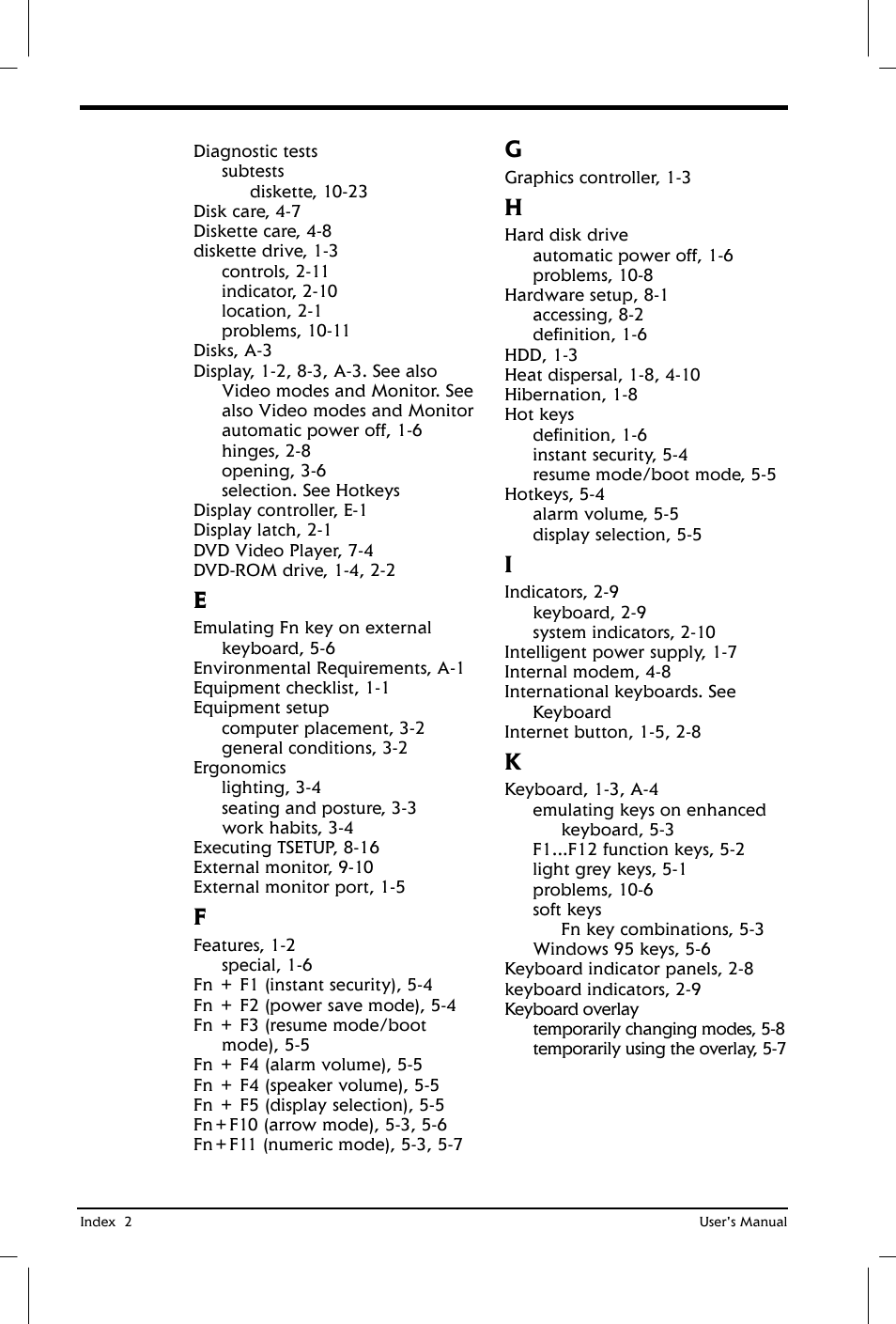 Toshiba Satellite 2650 User Manual | Page 205 / 208