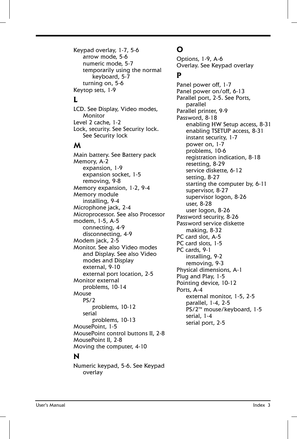 Toshiba Satellite 2650 User Manual | Page 206 / 208