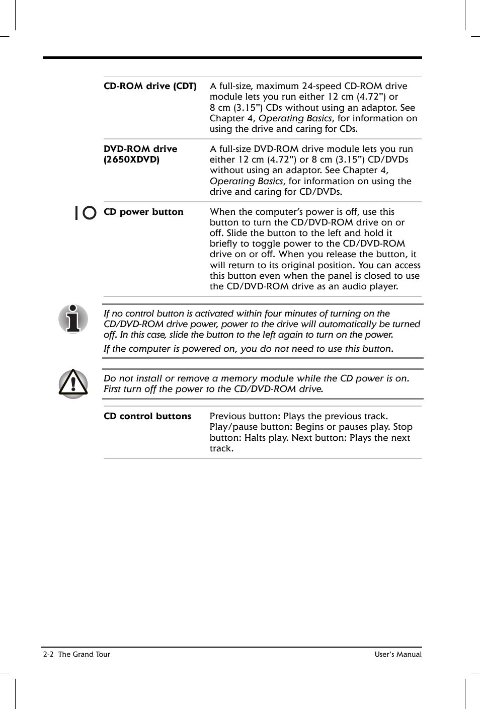 Toshiba Satellite 2650 User Manual | Page 30 / 208