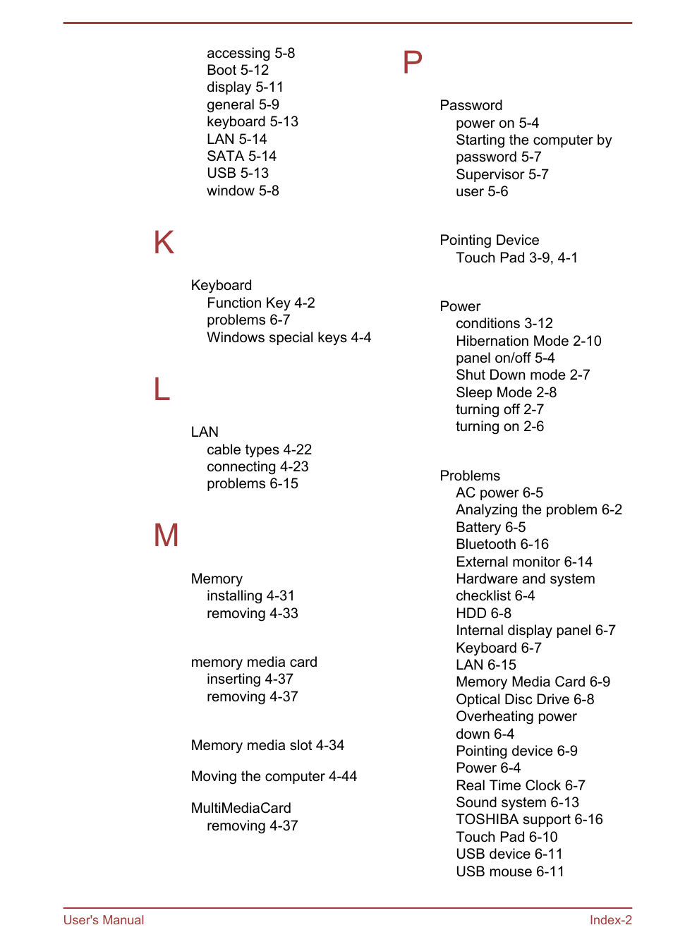 Toshiba Satellite P845 User Manual | Page 144 / 145