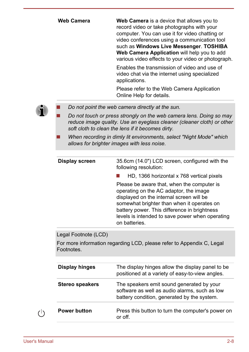 Toshiba Satellite P845 User Manual | Page 33 / 157