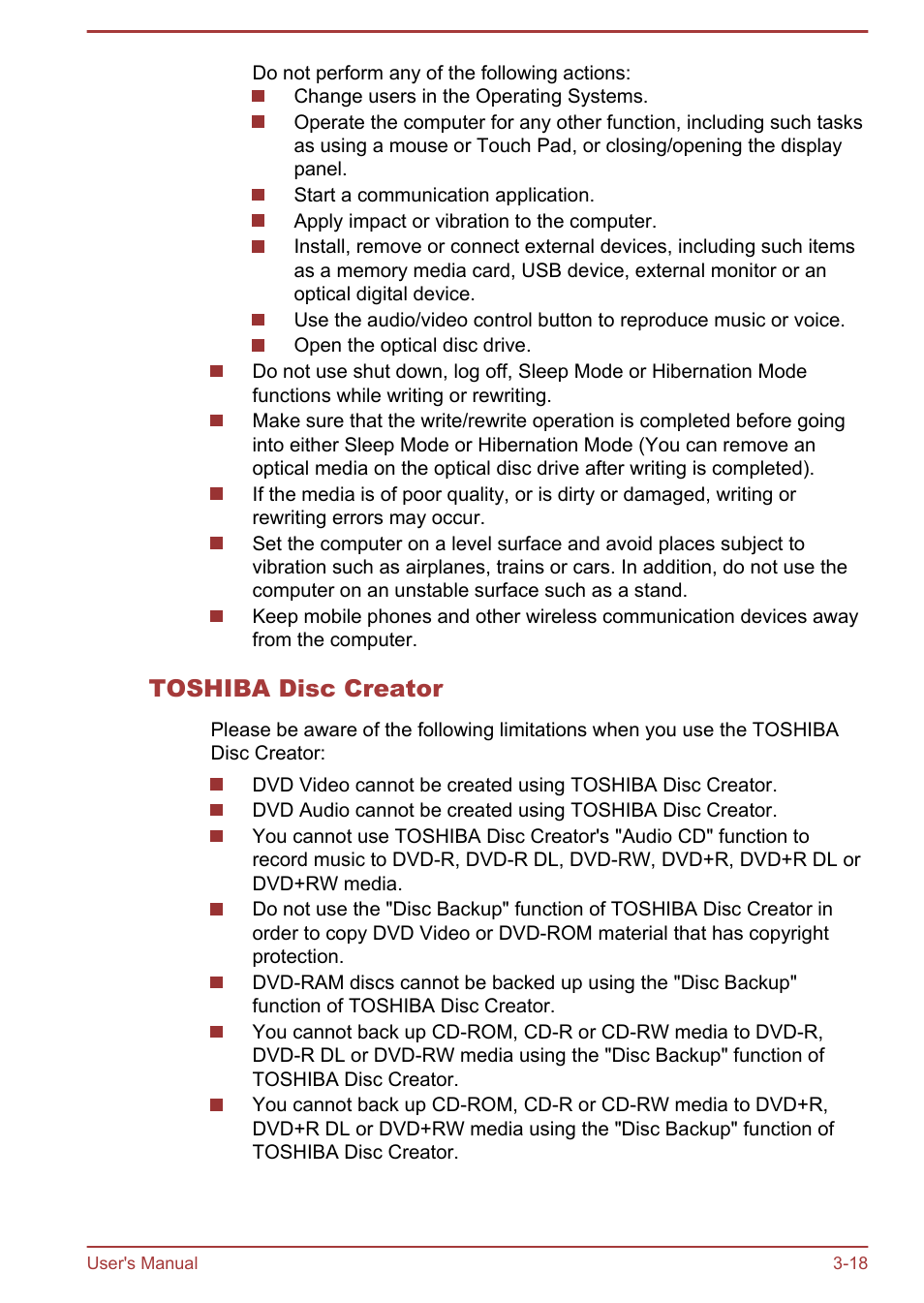 Toshiba disc creator | Toshiba Satellite P845 User Manual | Page 55 / 157