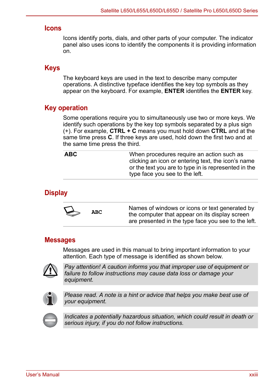 Toshiba Satellite Pro L650 User Manual | Page 15 / 171